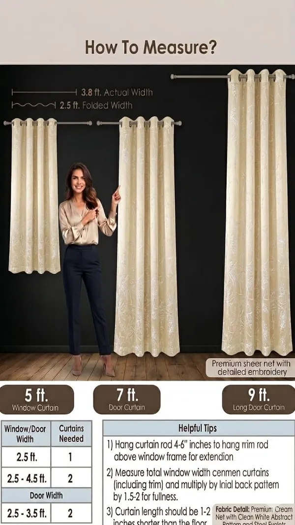Cream_Textured_Floral_Pattern_Eyelet_Curtain