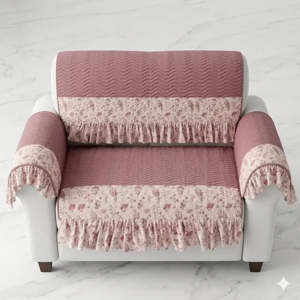Fabric_Floral_Print_Ruffled_Sofa_Cover_Set