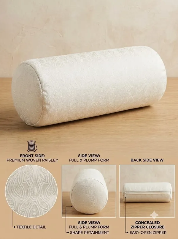Woven_Paisley_Print_Cylindrical_Bolster_Cushion