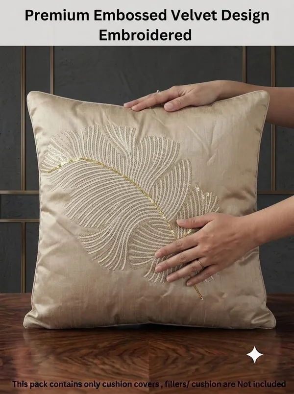 Beige_Embroidered_Decorative_Cushion_Cover