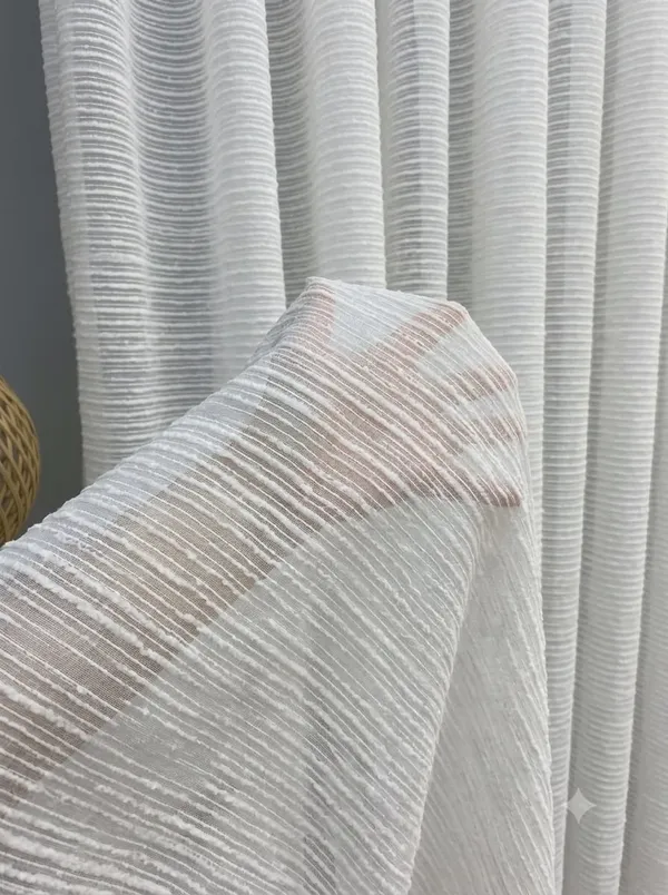 White_Sheer_Textured_Stripe_Curtain
