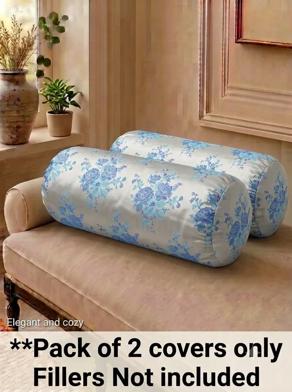 Jacquard_Floral_Print_Bolster_Pillow_Covers_Pack_Of_2