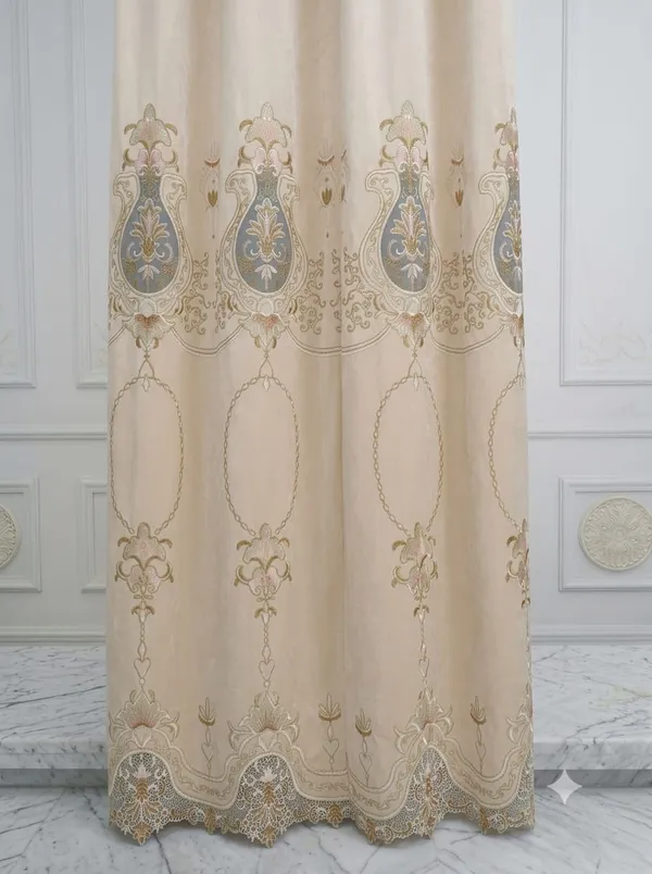 Cream_Embroidered_Paisley_Pattern_Window_Curtain