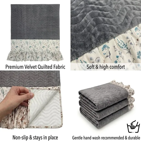 Grey_Velvet_Quilted_Floral_Sofa_Cover_Set
