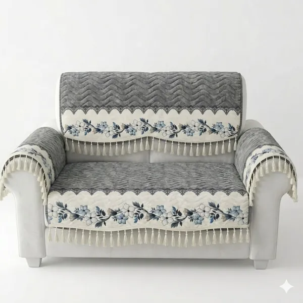 Grey_Velvet_Quilted_Floral_Print_Blanket