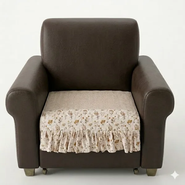 Beige_Velvet_Floral_Print_Quilted_Blanket