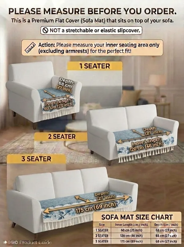 Quilted_Floral_Print_Blue_White_Sofa_Seat_Cover