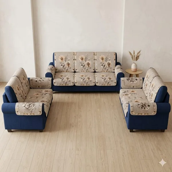 PRINTED_CHAMPA_BEIGE-7SEATER3+2+2-20PC