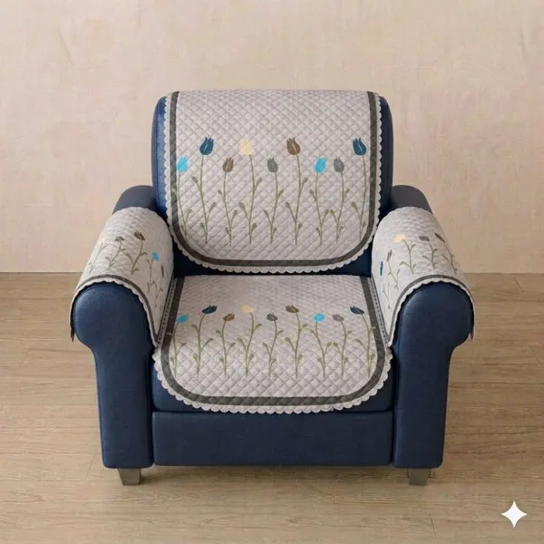 PRINTED_DAISY_GREY-1SEATER_4PC