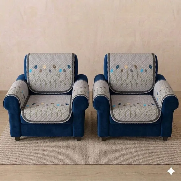 PRINTED_DAISY_GREY-5SEATER3+1+1-16PC