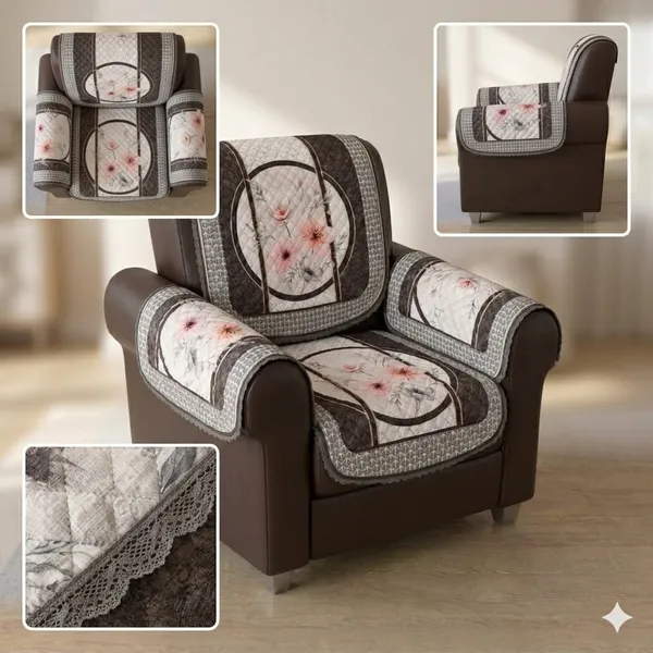 PRINTED_LAVENDER_BROWN-1SEATER_4PC