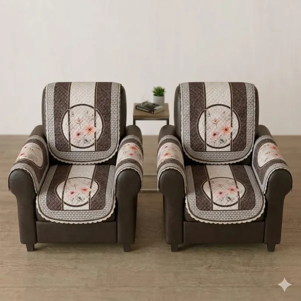 PRINTED_LAVENDER_BROWN-5SEATER3+1+1-16PC