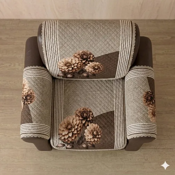 PRINTED_LILY_BROWN-1SEATER_4PC
