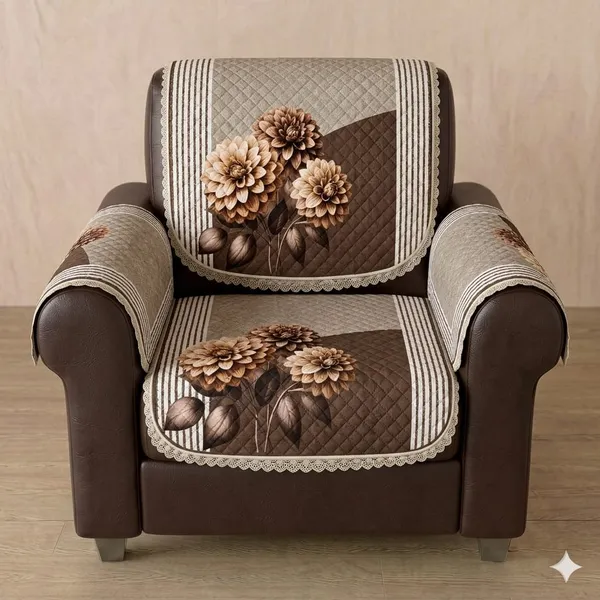 PRINTED_LILY_BROWN-1SEATER_4PC