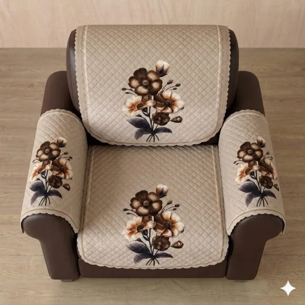 PRINTED_LOTUS_BEIGE-1SEATER_4PC