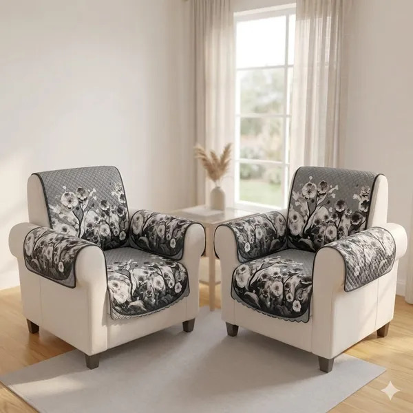 PRINTED_MAGNOLIA_GREY-5SEATER3+1+1-16PC