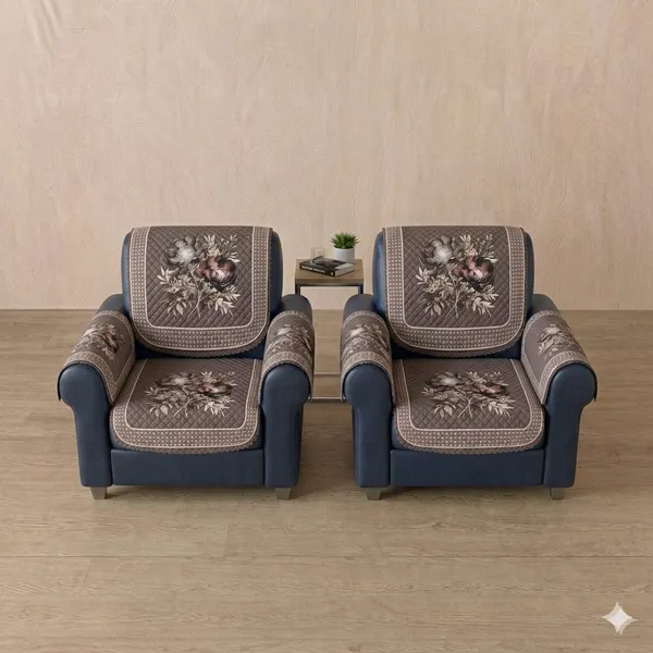 PRINTED_ORCHID_BROWN-5SEATER3+1+1-16PC