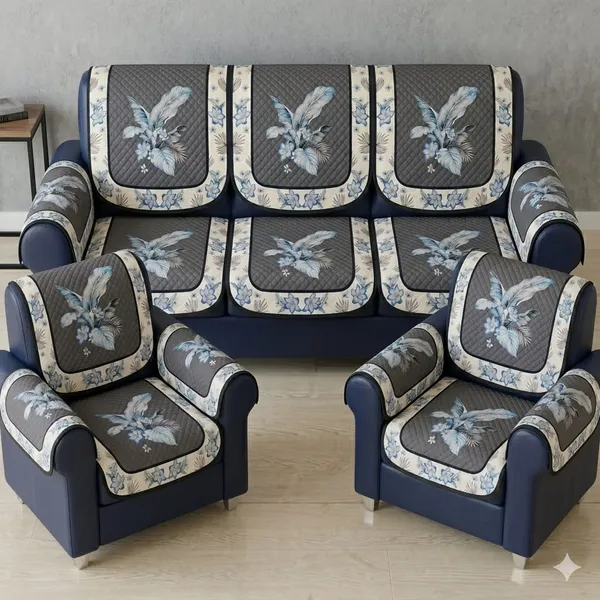 PRINTED_PALASH_GREY-5SEATER3+1+1-16PC