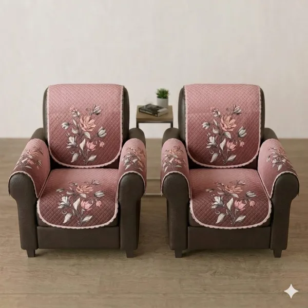 PRINTED_SUNFLOWER_PINK-5SEATER3+1+1-16PC