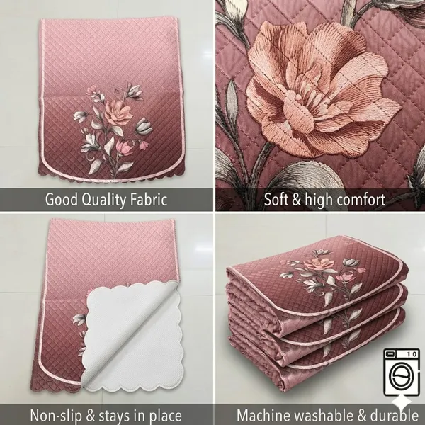 PRINTED_SUNFLOWER_PINK-5SEATER3+1+1-16PC