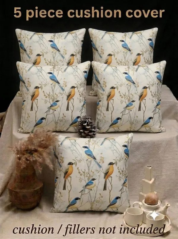 Fabric_Nature-Inspired_Bird_Print_Cushion_Covers