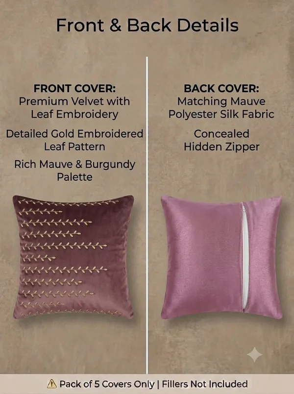 Purple_Embroidered_Leaf_Pattern_Cushion_Cover