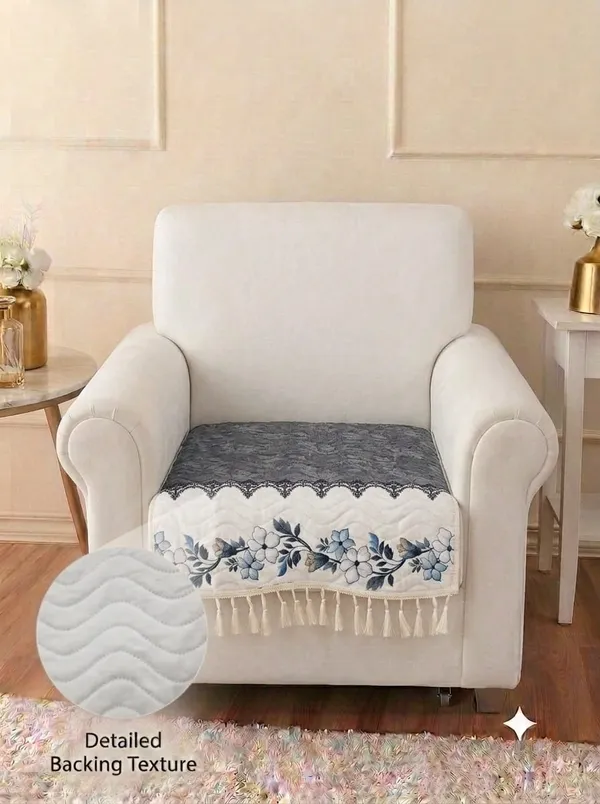 Quilted_Floral_Print_Single_Sofa_Seat_Cover