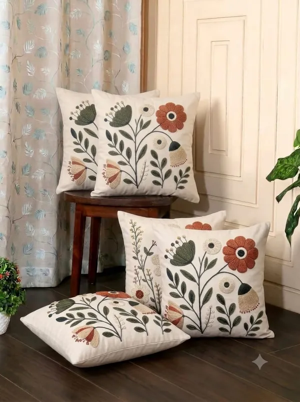 Cream_Poly_Cotton_Cushion_Cover_For_Home_Decor