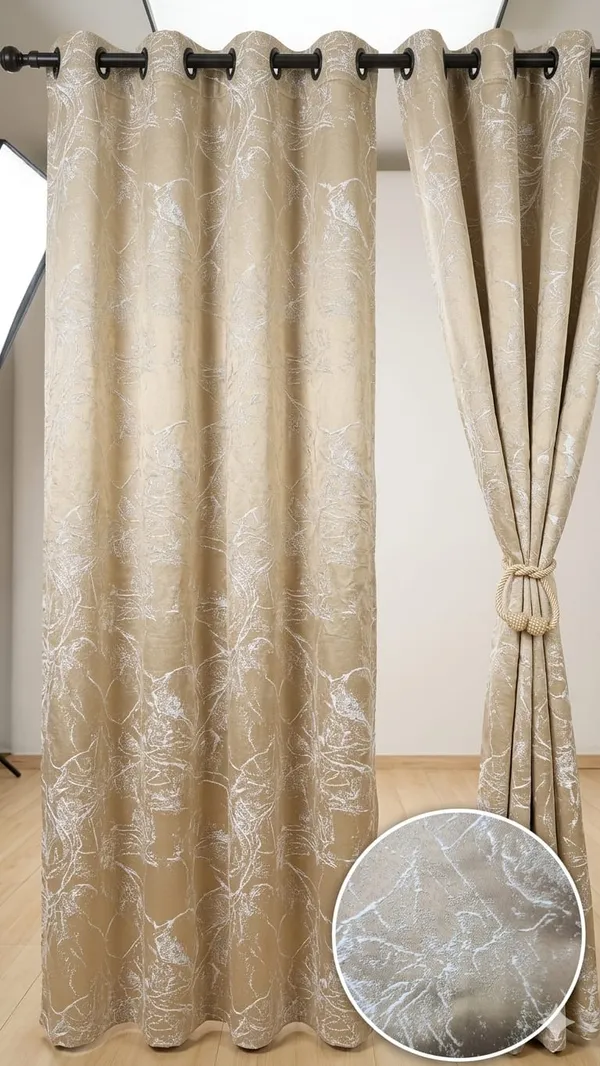 Light_Gold_Satin_Abstract_Pattern_Curtain
