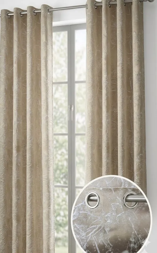 Light_Gold_Satin_Abstract_Pattern_Curtain
