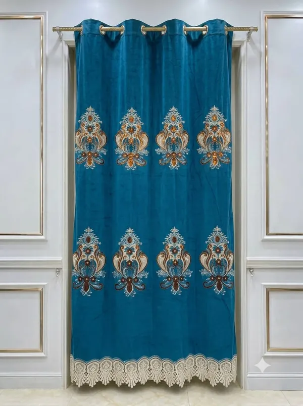 Blue_Floral_Embroidered_Curtain