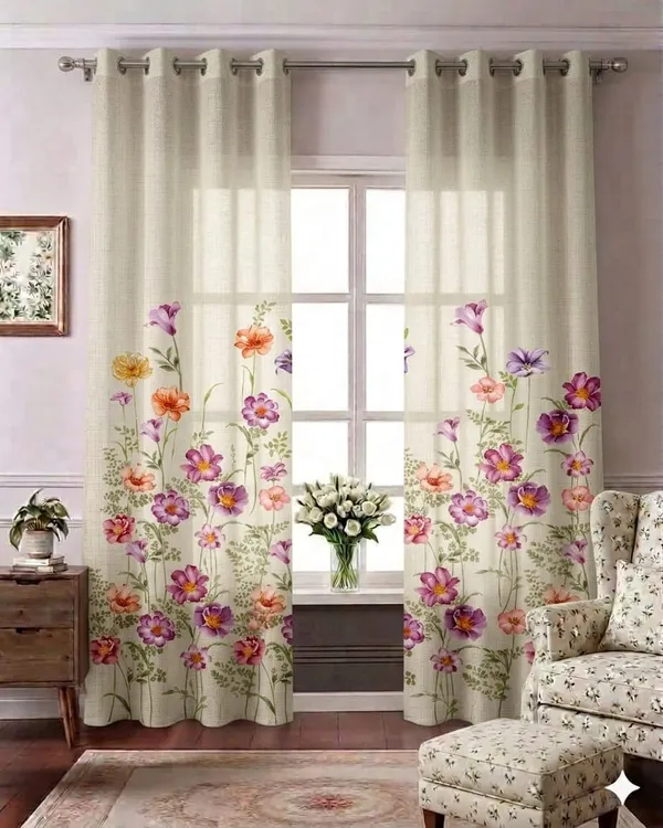 Sheer_Floral_Print_Eyelet_Window_Curtains