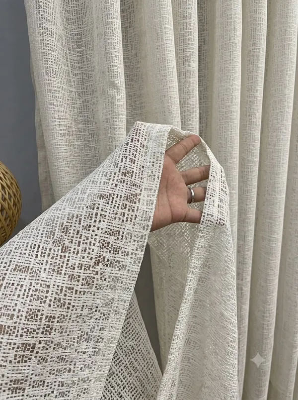 White_Lace_Geometric_Pattern_Sheer_Curtain
