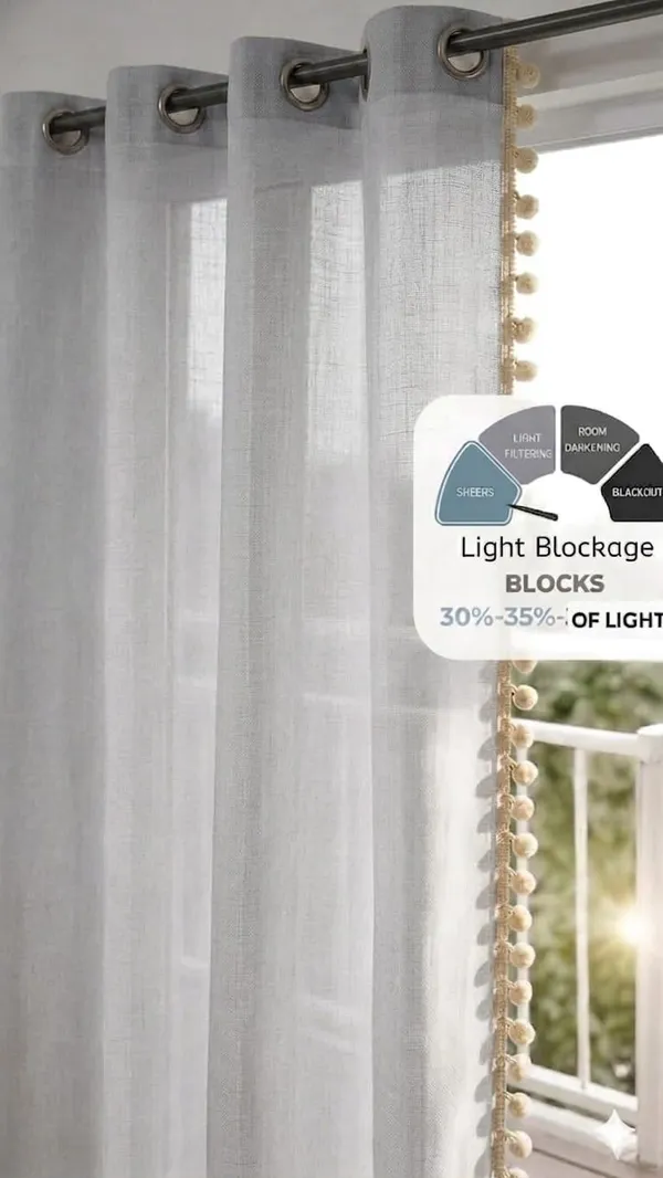 Linen_Bohemian_Solid_Pom_Pom_Curtain