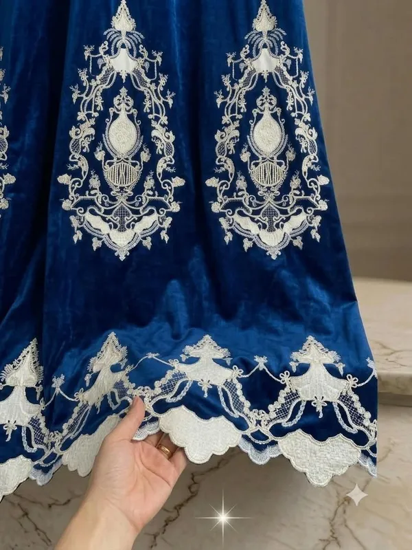 Blue_Velvet_Embroidered_Unstitched_Fabric_For_Women