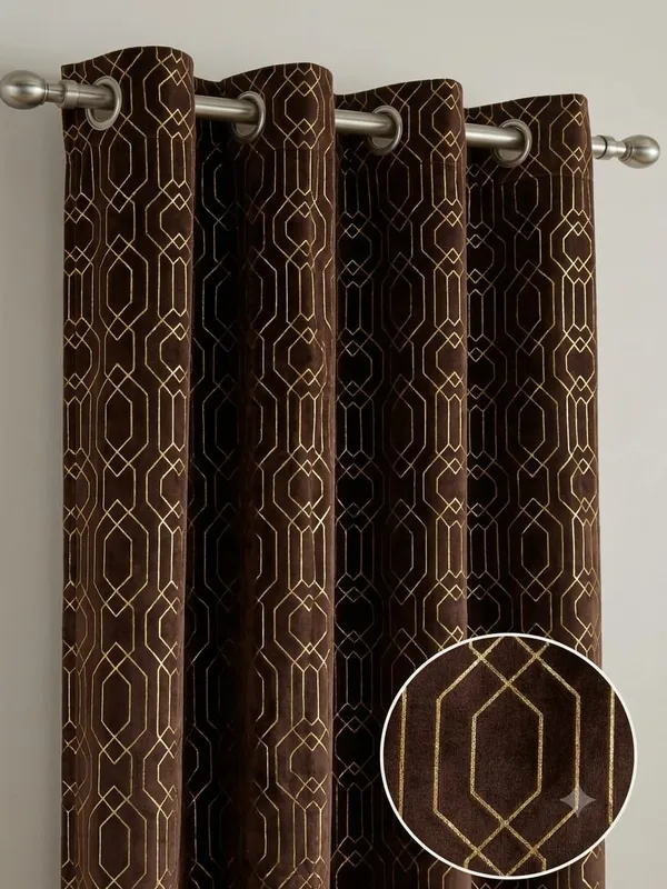 Robust_foil_print_brown9feet2pcs