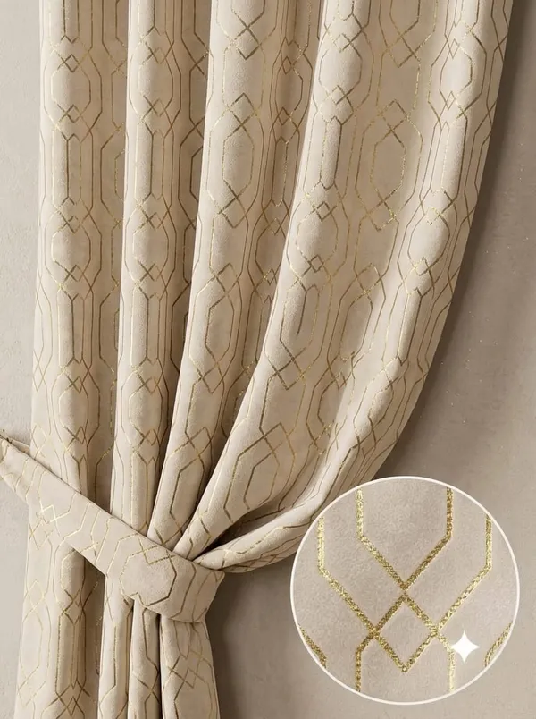 Robust_foil_print_cream_9feet2pcs