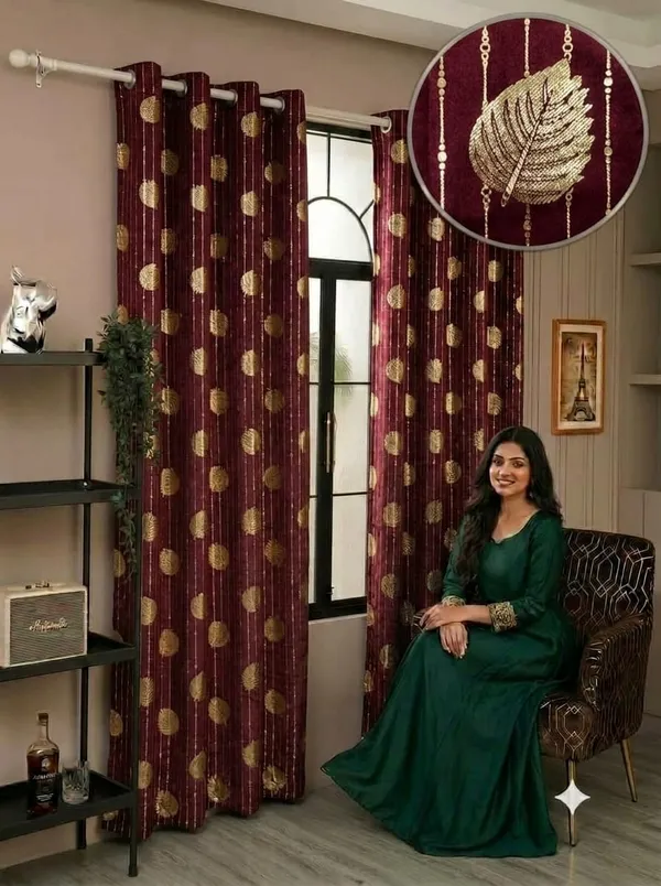 Leaf_Stripes_maroon_5Ft2pcs