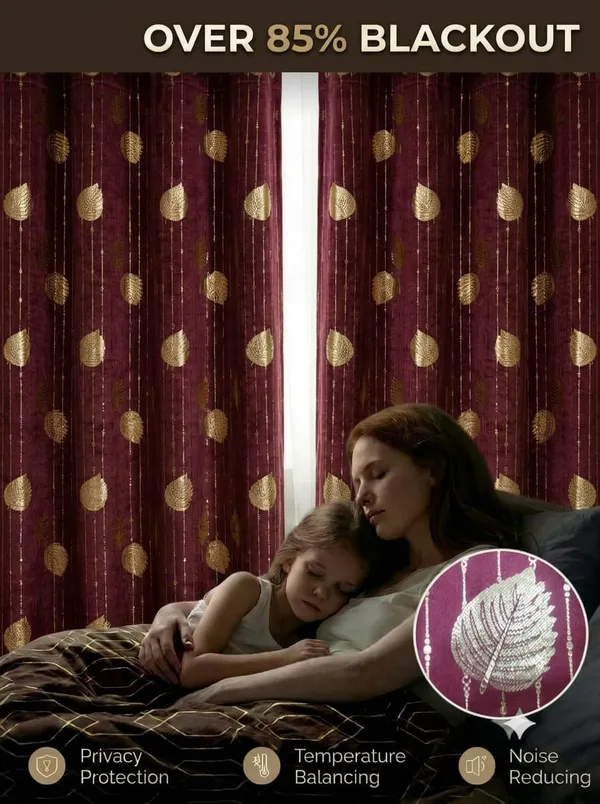 Leaf_Stripes_maroon_5Ft2pcs