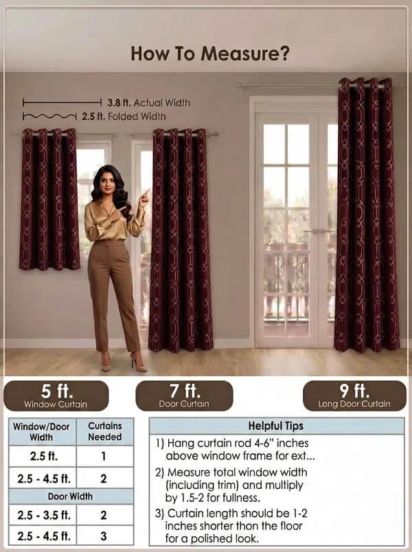 Robust_foil_print_maroon7feet2pcs