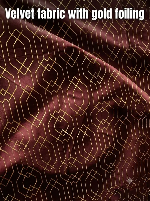Robust_foil_print_maroon9feet2pcs