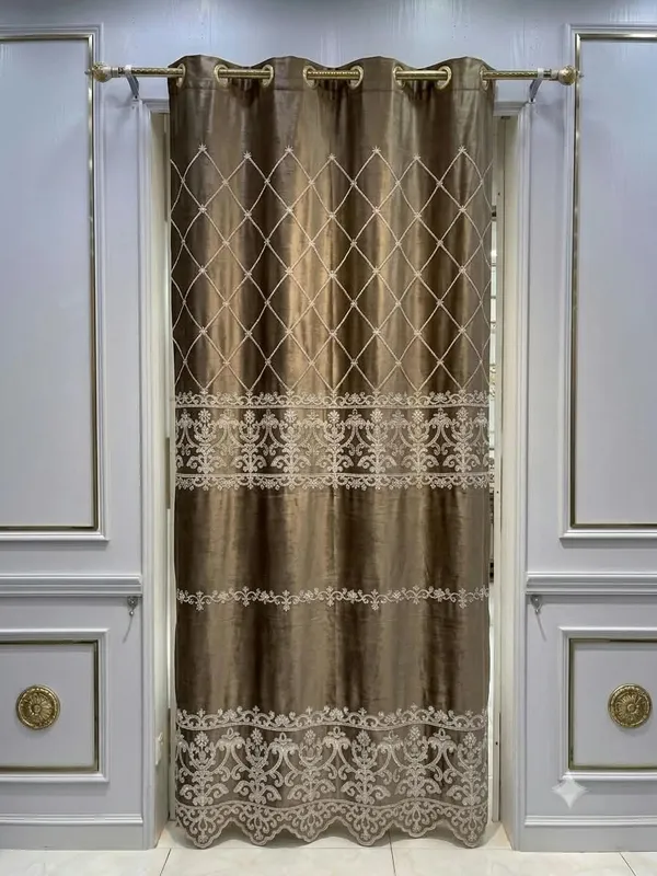 Brown_Velvet_Curtain_For_Home_Decor