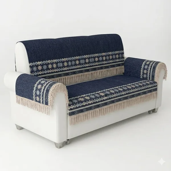 STAR_LACE_BLUE-3SEATER-8PC