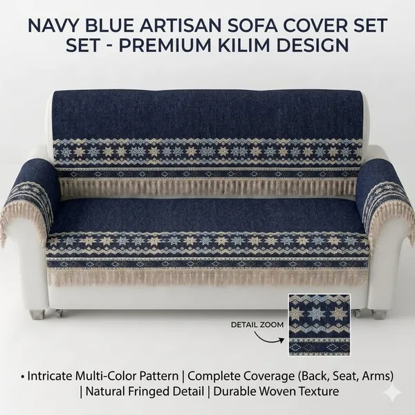 STAR_LACE_BLUE-3SEATER-8PC