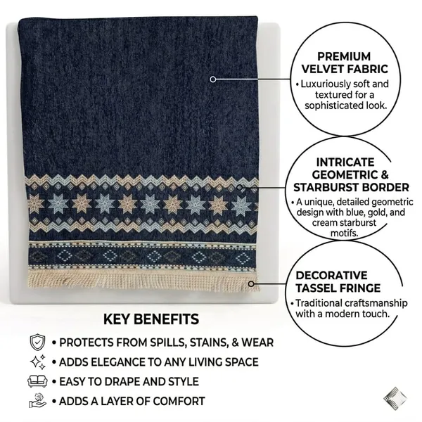 STAR_LACE_BLUE-5SEATER3+1+1-16PC