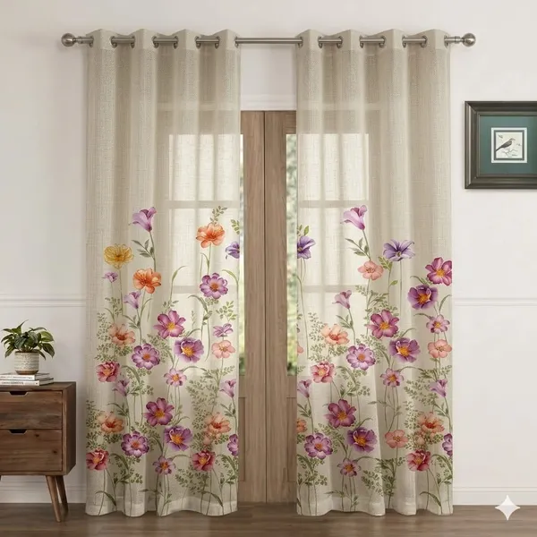 Sheer_Floral_Print_Eyelet_Window_Curtains