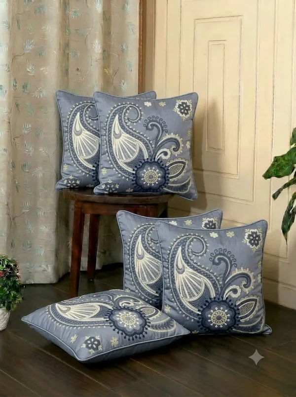 Polyester_Silk_Traditional_Paisley_Embroidered_Cushion_Covers