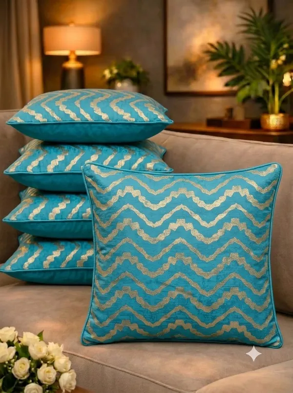 Blue_Chevron_Print_Cushion_Covers