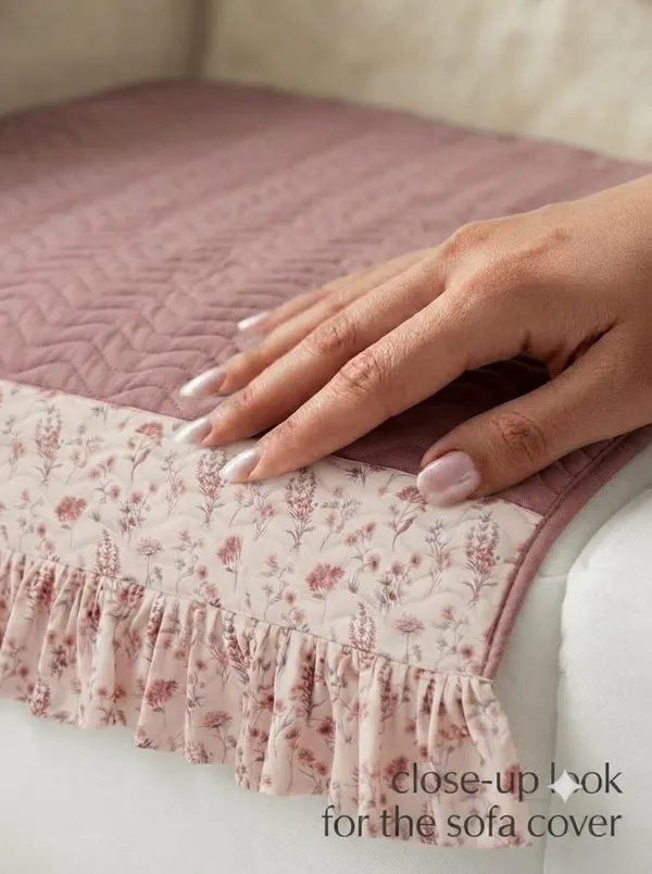 Quilted_Floral_Print_Sofa_Seat_Cover