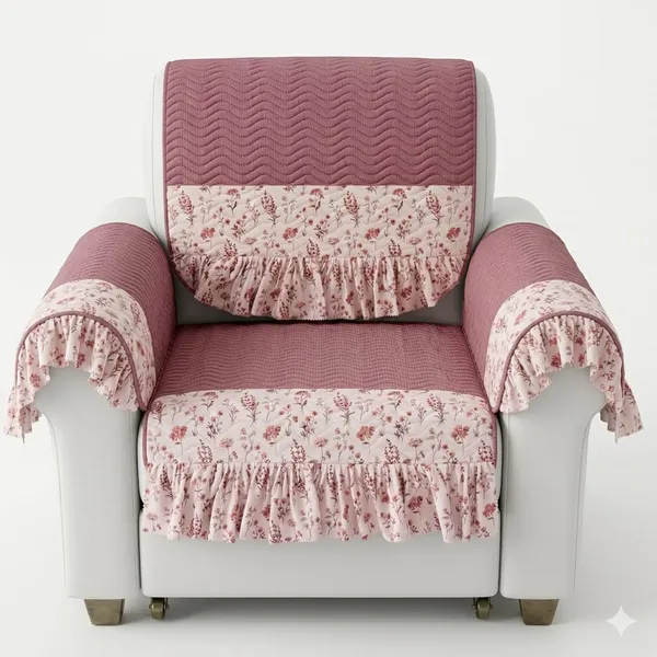 Mauve_Quilted_Floral_Print_Sofa_Cover_Set
